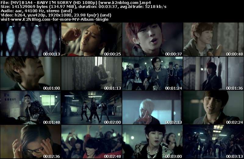 [MV] B1A4 - BABY I'M SORRY (HD 1080p Youtube)